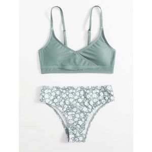 12-24M | New baby girl floral bikini swimsuit